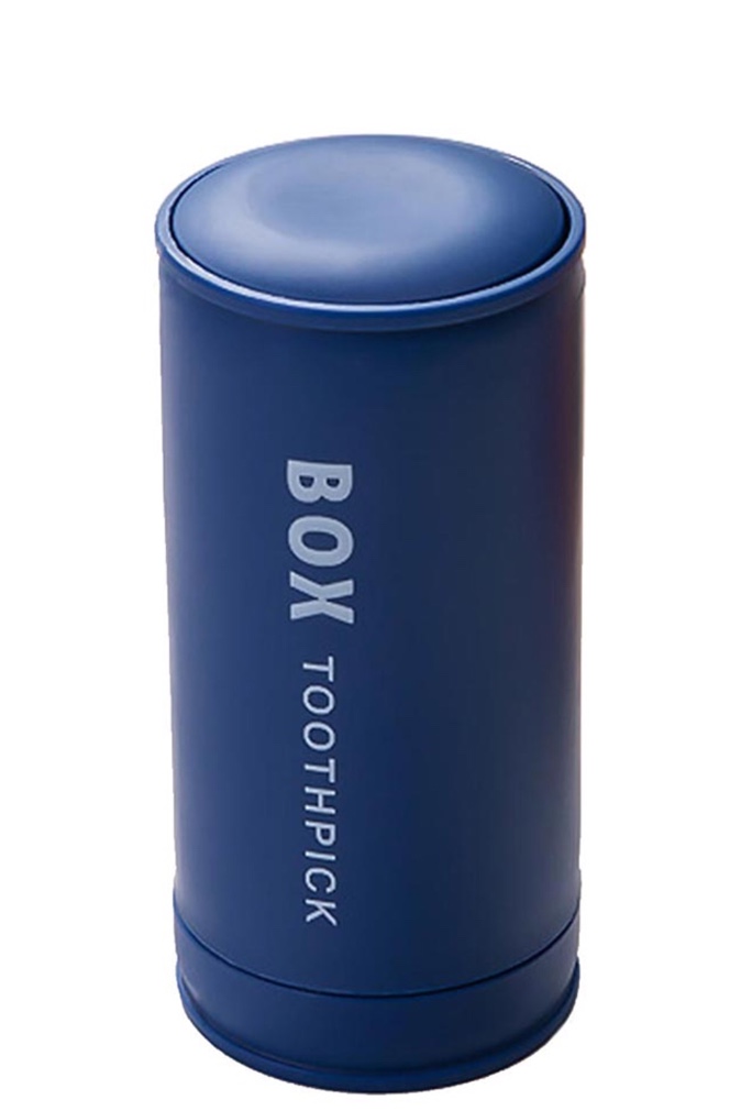 Toothpick holder box blue
