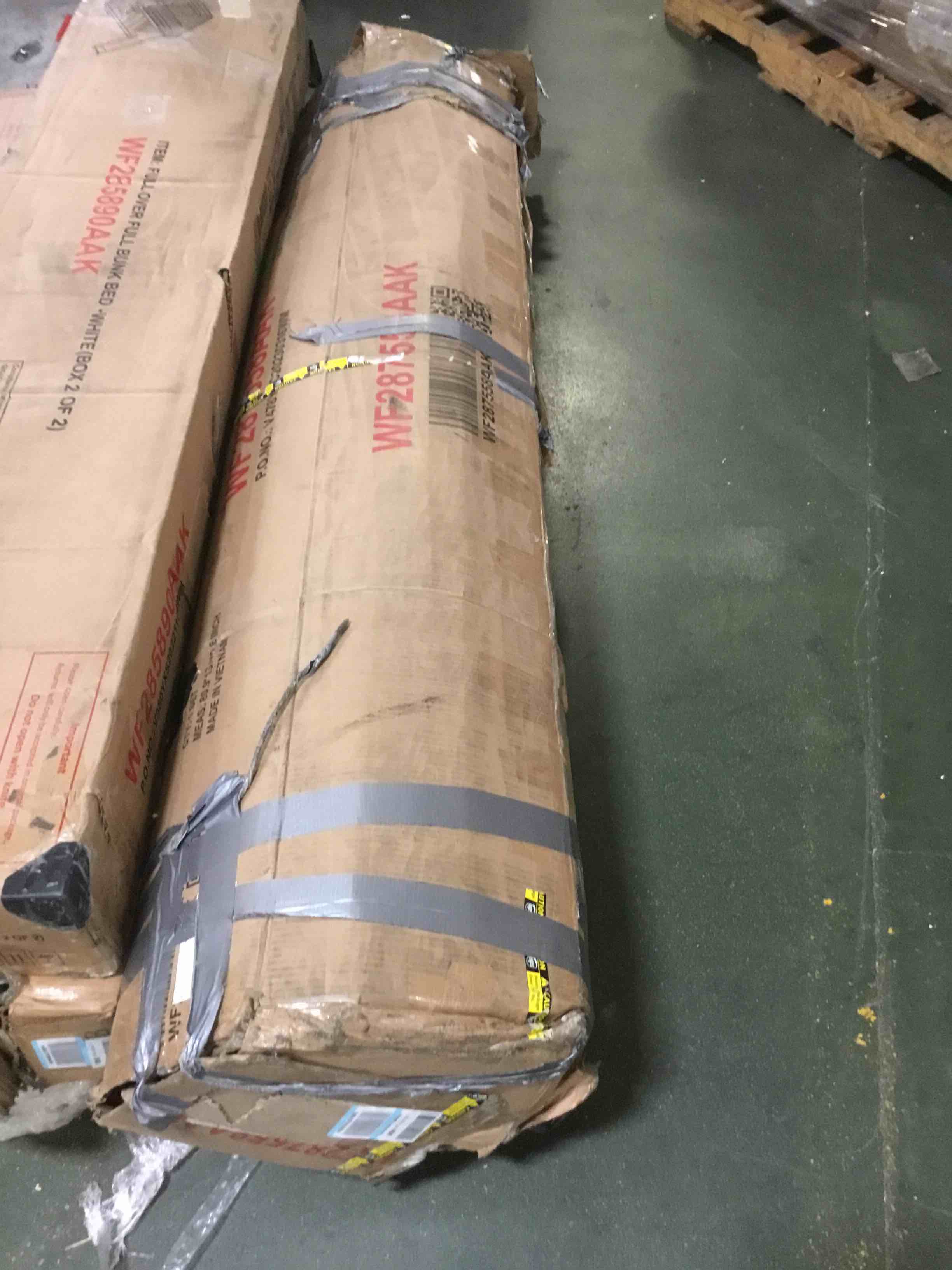 MOEO Twin Over Full House Low Bunk Bed with Built-in Ladder for Kids, Teens, Adults, Floor Bedroom Bunkbed Fram w/ Safety Guard Rails, Convertible to 2Beds, No Box Spring Required, White