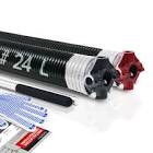 Pair of 2" Garage Door Torsion Springs Set with Non-Slip Winding Bars & Gloves, High Quality Precision Electrophoresis Black Coated, for Replacement & Installation, MIN 16,000 Cycles (0.225x2''x25'')