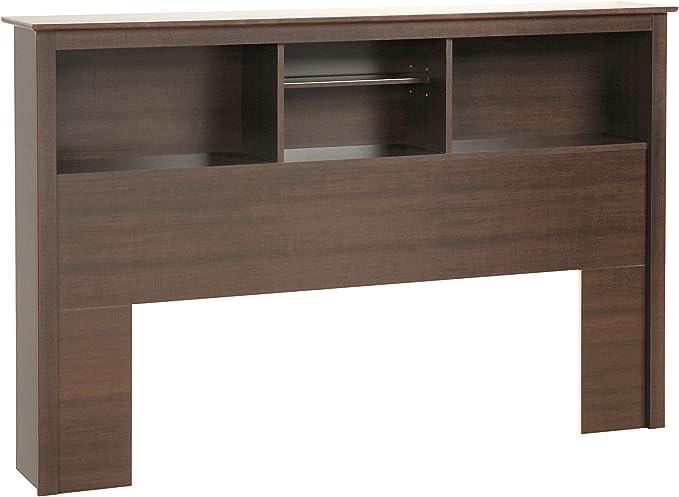 Prepac Full/Queen Bookcase Headboard, Espresso