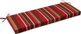 Pillow Perfect Monserrat Bench Cushion, Red,45 x 18 x 2.5 inches