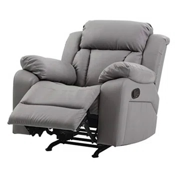 Springfield 38" Wide Faux Leather Manual Rocker Standard Recliner
