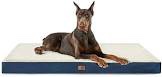 Bedsure Jumbo Dog Bed for Large Dogs - XXL Orthopedic Dog Beds with Removable Washable Cover, Egg Crate Foam Pet Bed Mat, Suitable for Dogs Up to 150lbs, Grey