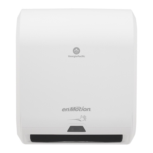 ENMOTION® 10” AUTOMATED TOUCHLESS PAPER TOWEL DISPENSER BY GP PRO (GEORGIA-PACIFIC), WHITE, 1 DISPENSER