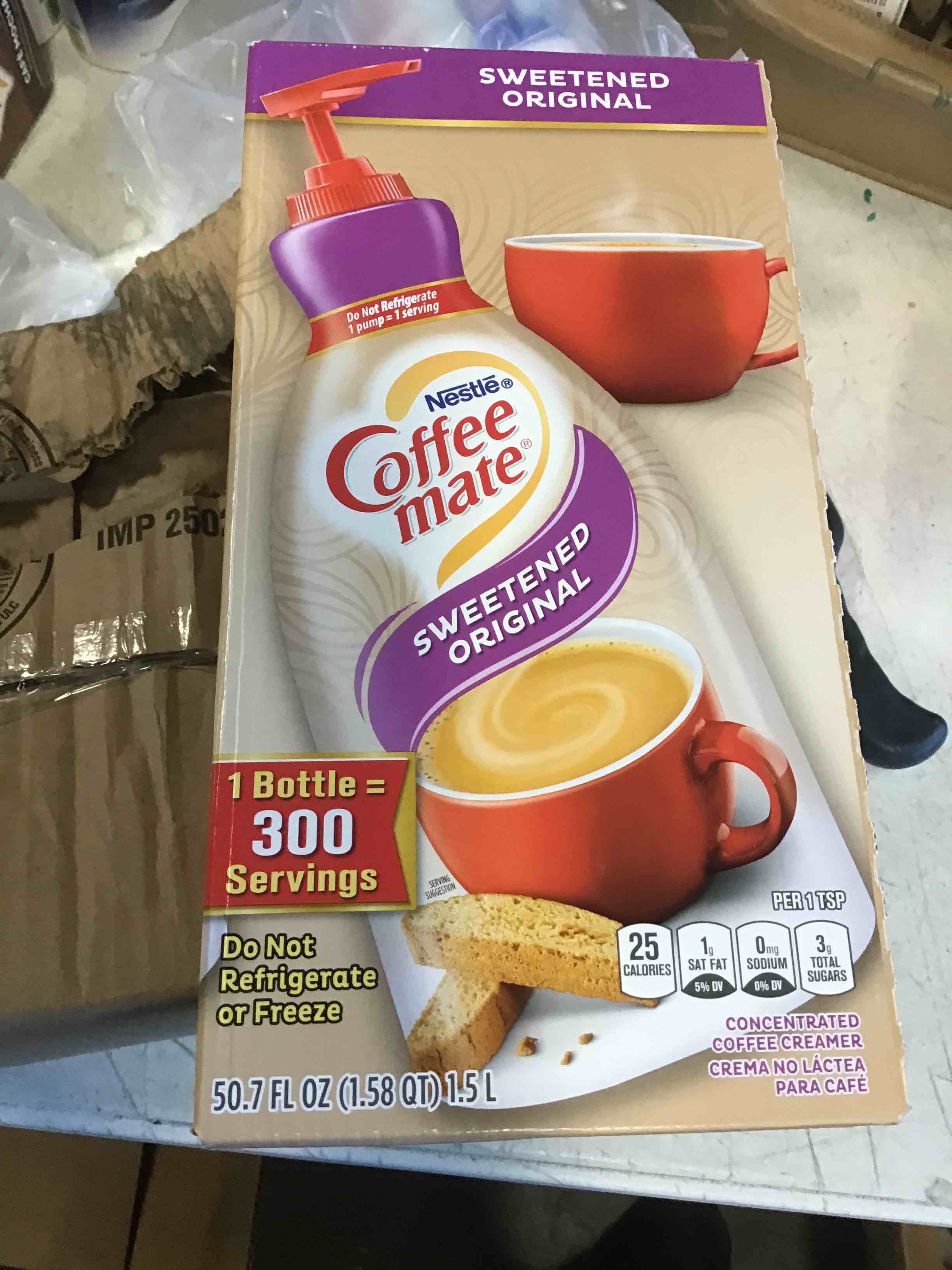 Coffee Mate Sweetened Original Liquid Coffee Creamer Bulk Coffee
