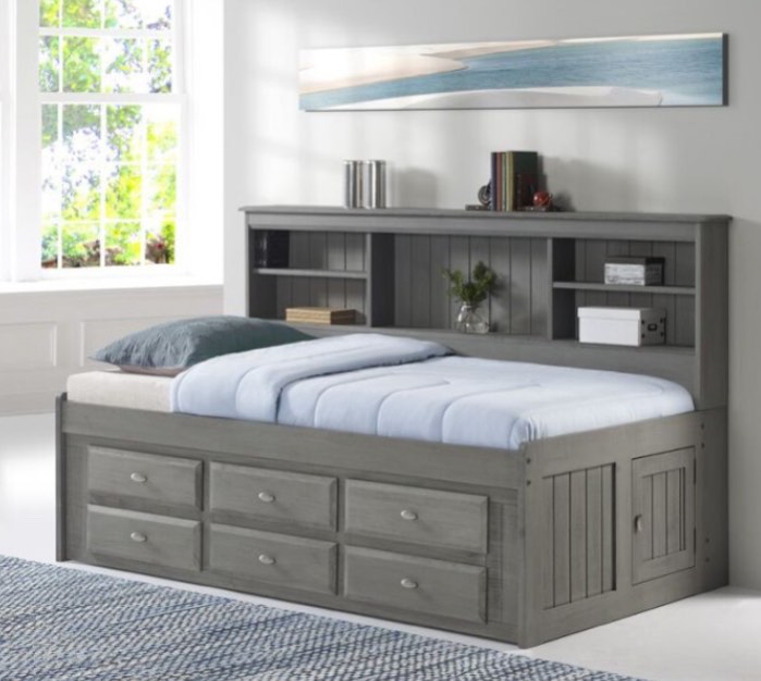 CHARCOAL TWIN DAYBED | DISCOVERY WORLD FURNITURE (Incomplete)(ASH COLOR)