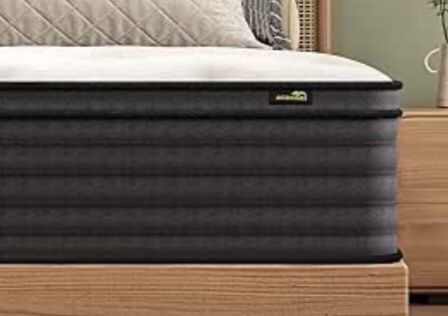 AICEHOME Queen Mattress, 12 Inch Individual Pocket Springs with Gel Memory Foam, Medium Firm Mattresses in a Box, Hybrid Queen Size Mattress with Pressure Relief 80" L x 60" W x 12" T