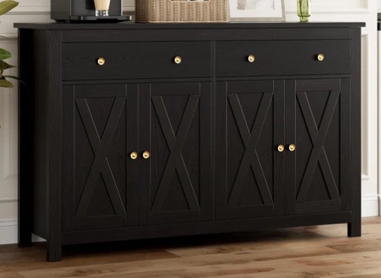 Black 55.1'' Sideboard