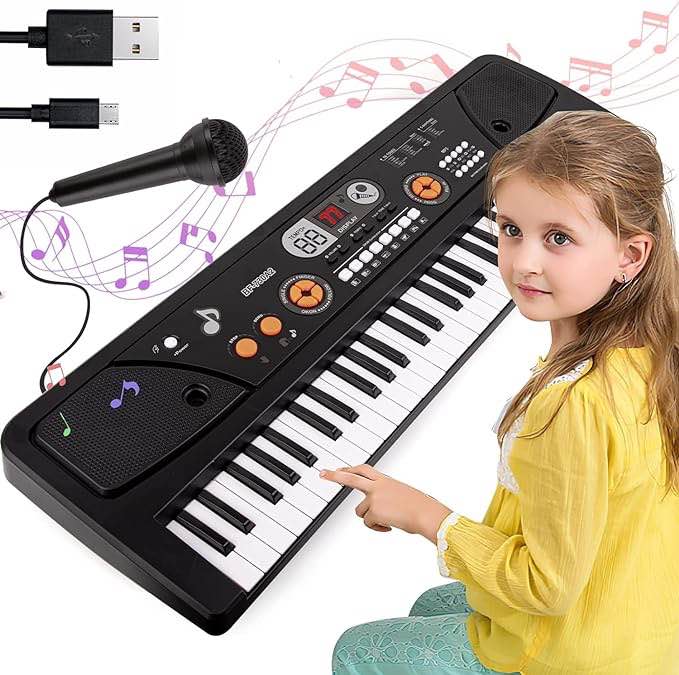 61 Keys Musical Piano Toys for Boys Girls Ages 3-12