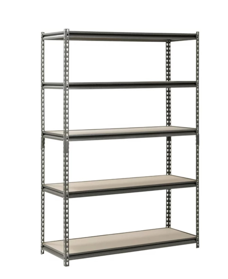 48"W x 18"D x 72"H 5-Shelf Steel Freestanding Shelves (similar to stock photo)