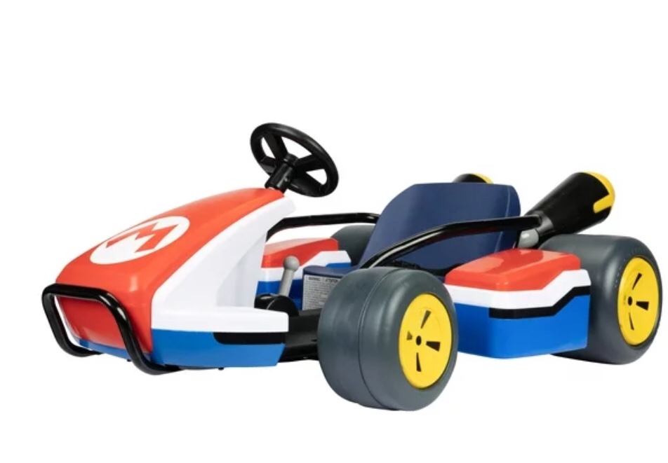 Nintendo Super Mario Kart 24V Battery Operated 3-Speed Drifting Ride-on, 8 mph, for a Child Ages 3-8