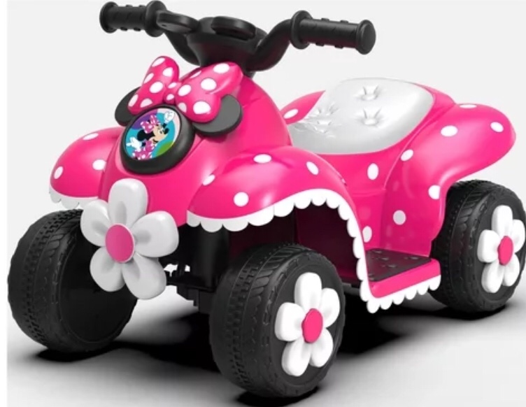 Best Ride On Cars Minnie Mouse QUAD 6V battery 
