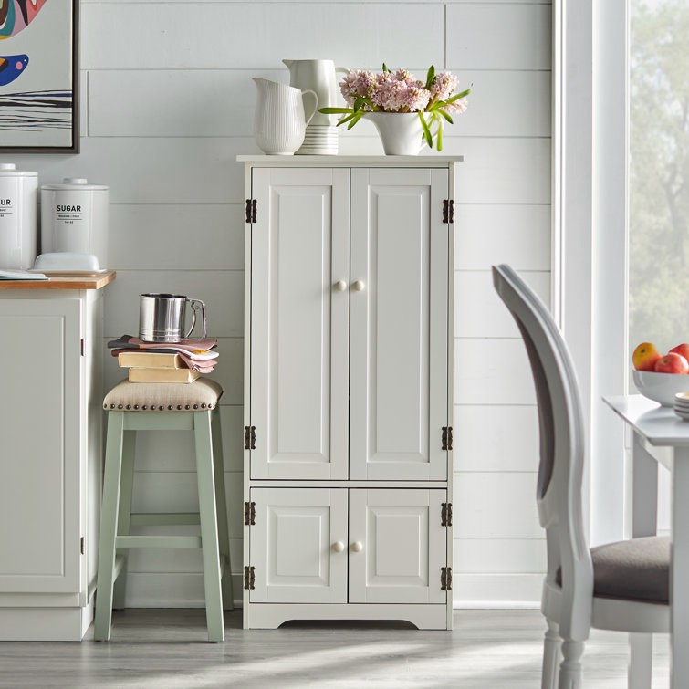 White Harsens 48.25'' Kitchen Pantry