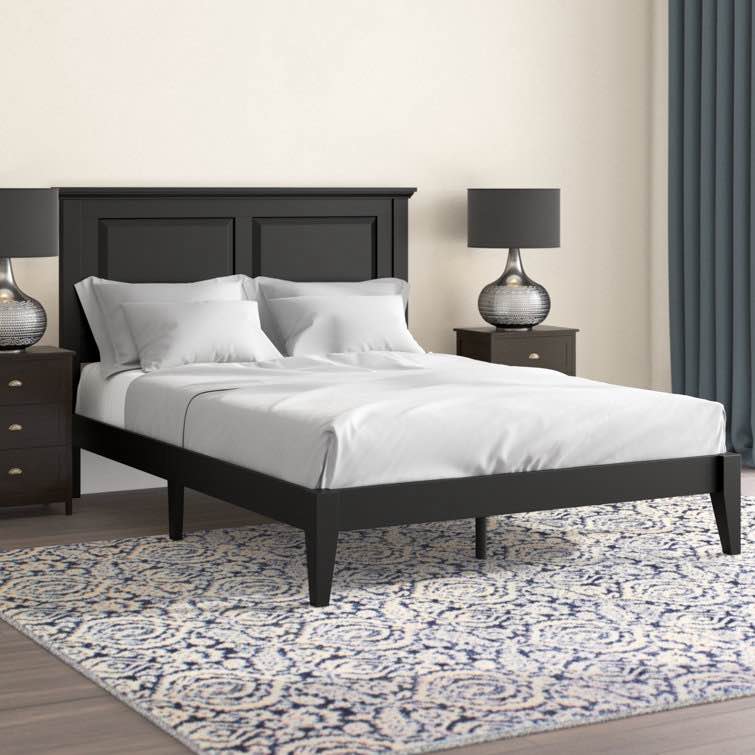 Markovich King Ebony Black Solid Wood Platform Bed