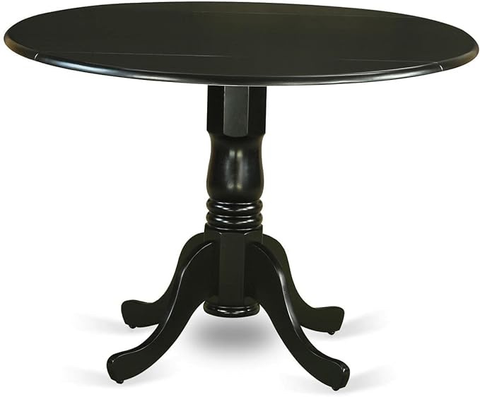 East West Furniture DLT-BLK-TP Dublin Modern Kitchen Table (Incomplete)