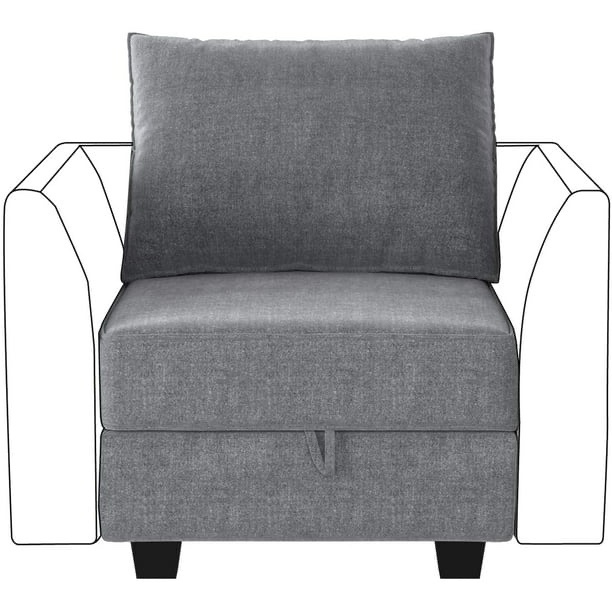 Gray Armless chair D95813 (incomplete) (similar to stock photo)
