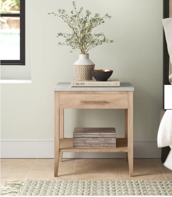 Isa Solid Wood Nightstand