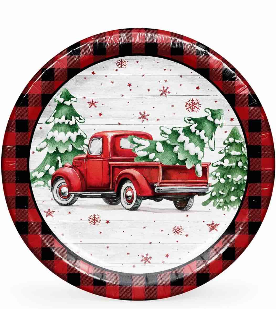 Christmas paper plates