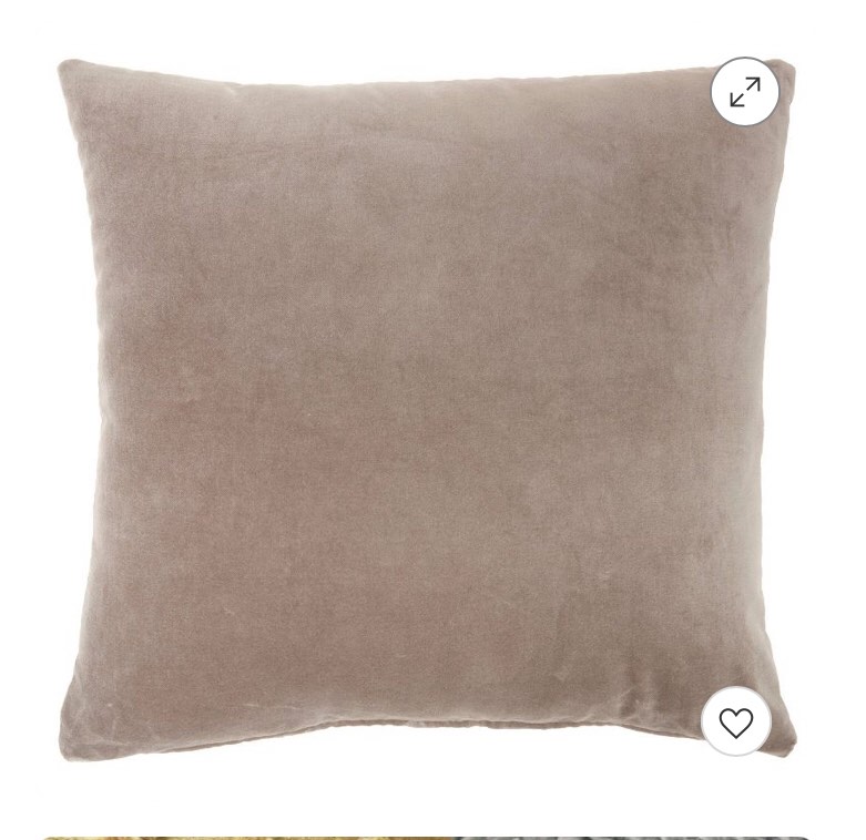 target microfiber plush light brown pillow