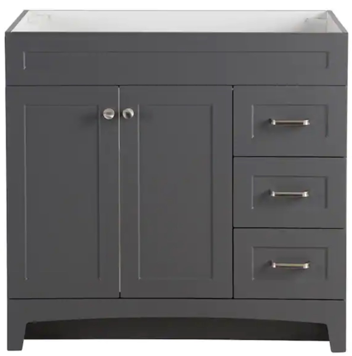 Thornbriar 36.0 in. W x 21.5 in. D x 34.2 in. H Bath Vanity Cabinet without Top in Cement
