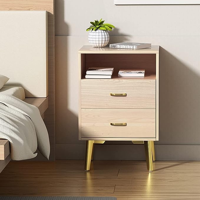 buonovasy bedroom night stand wood color