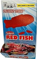 Candyman's Swedish Red Fish Gummy Candy, 240 Individually Wrapped 0.25 Ounce Pieces in Display Box