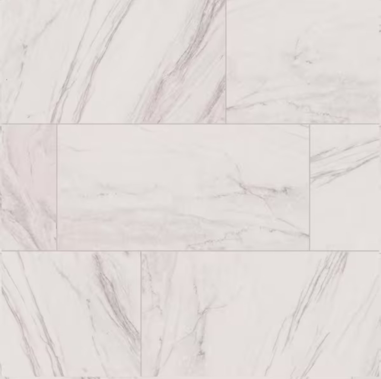 White Quartz 15 in. x 30 in. Glazed Porcelain Floor and Wall Tile (16.35 sq. ft./Case)