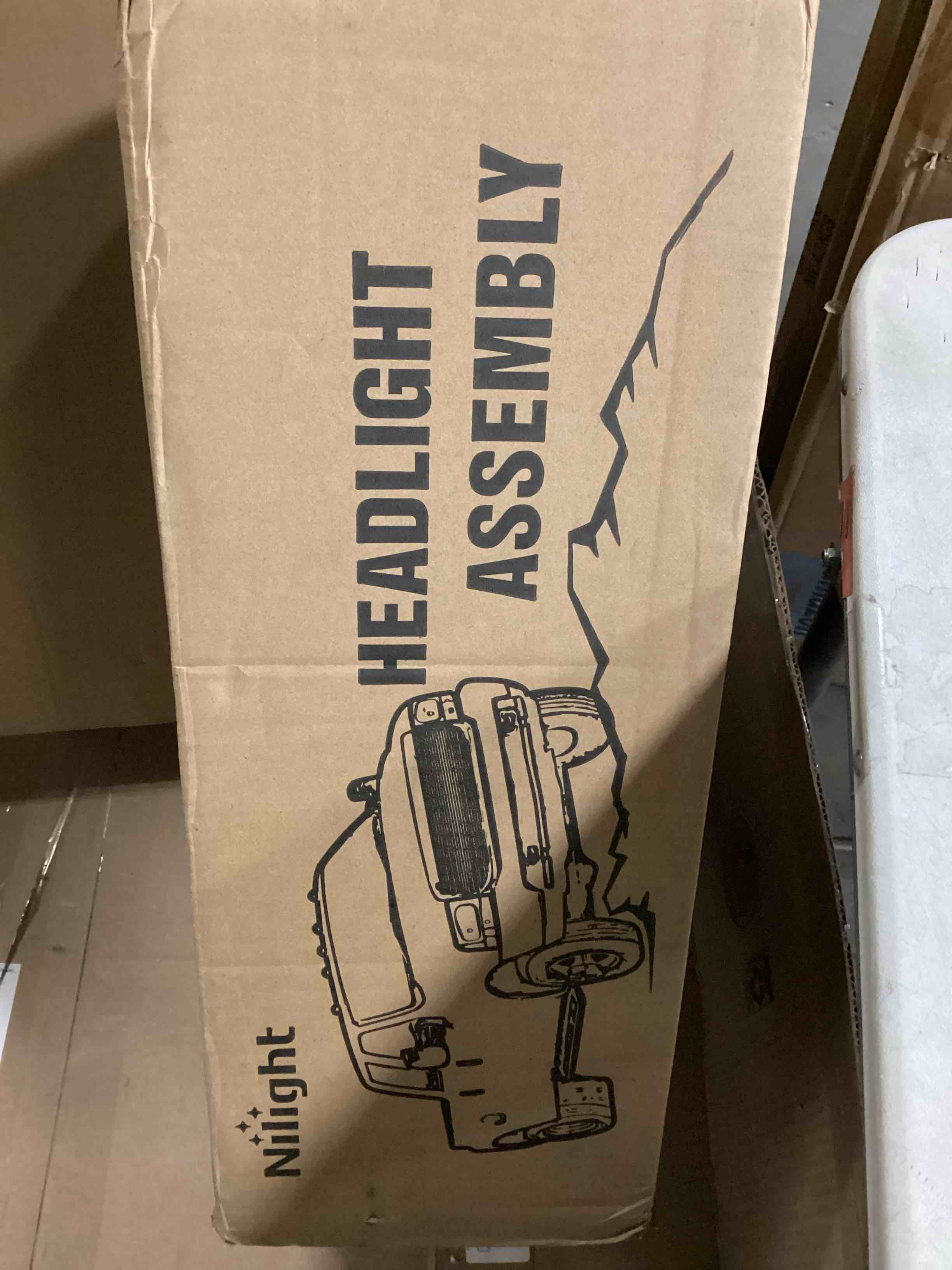 Nilight Headlight Assembly 1999 2000 2001 2002 2003 2004 F250 F350 F450 F550 Super Duty,Headlights Assembly Replacement,Chrome Housing Clear Corner Clear Lens,4 Pack