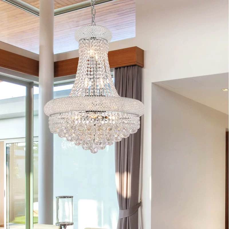 (( parts missing)) (( similar))Flois Empire LED Chandelier with Crystal Accents