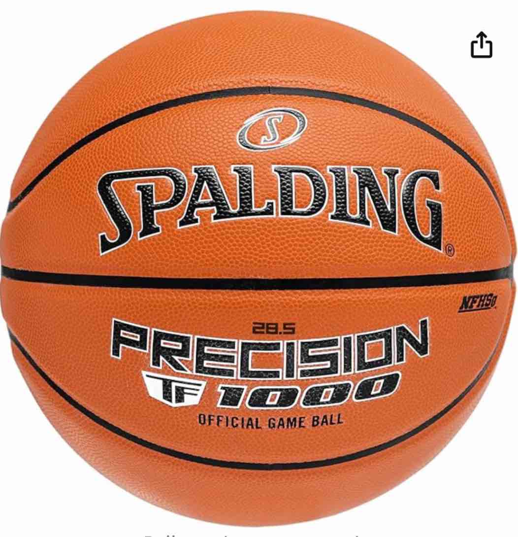 Spalding TF-1000 Indoor Game Basketballs, Premium Composite Leather, High School & College Approved - 29.5", 28.5"
