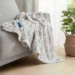 Heated Faux Fur Throw