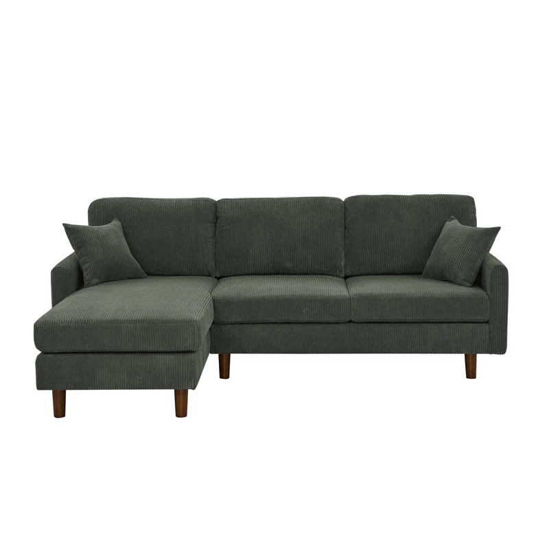 (( BOX 2 of 2 ONLY )) Maicee 2 - Piece Corduroy Sectional