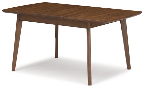 ((has a little damage ))Lyncott Rectangular Dining Butterfly Extension Table