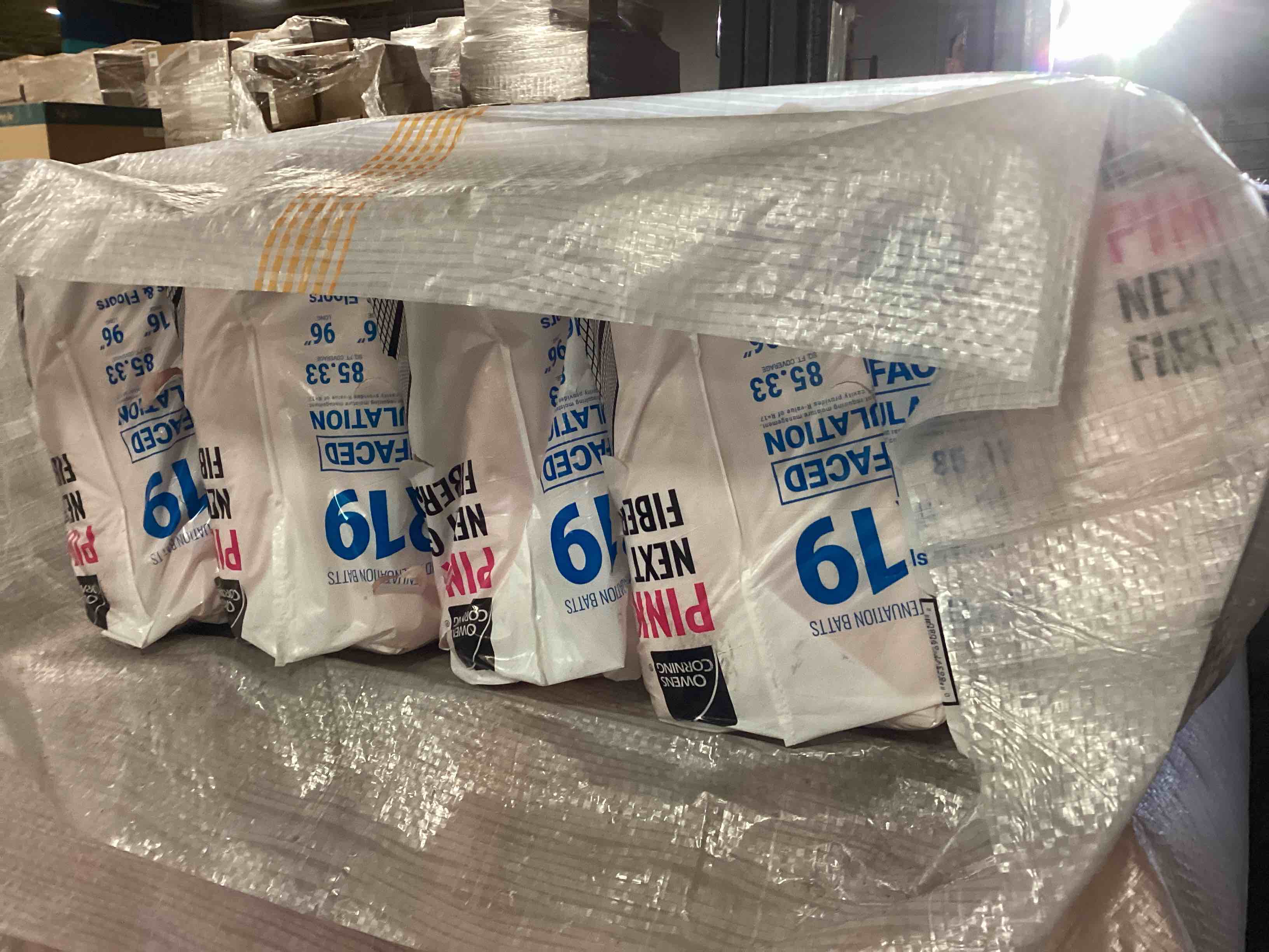 5 batts r19 16” unfaced insulation your bid per batt
