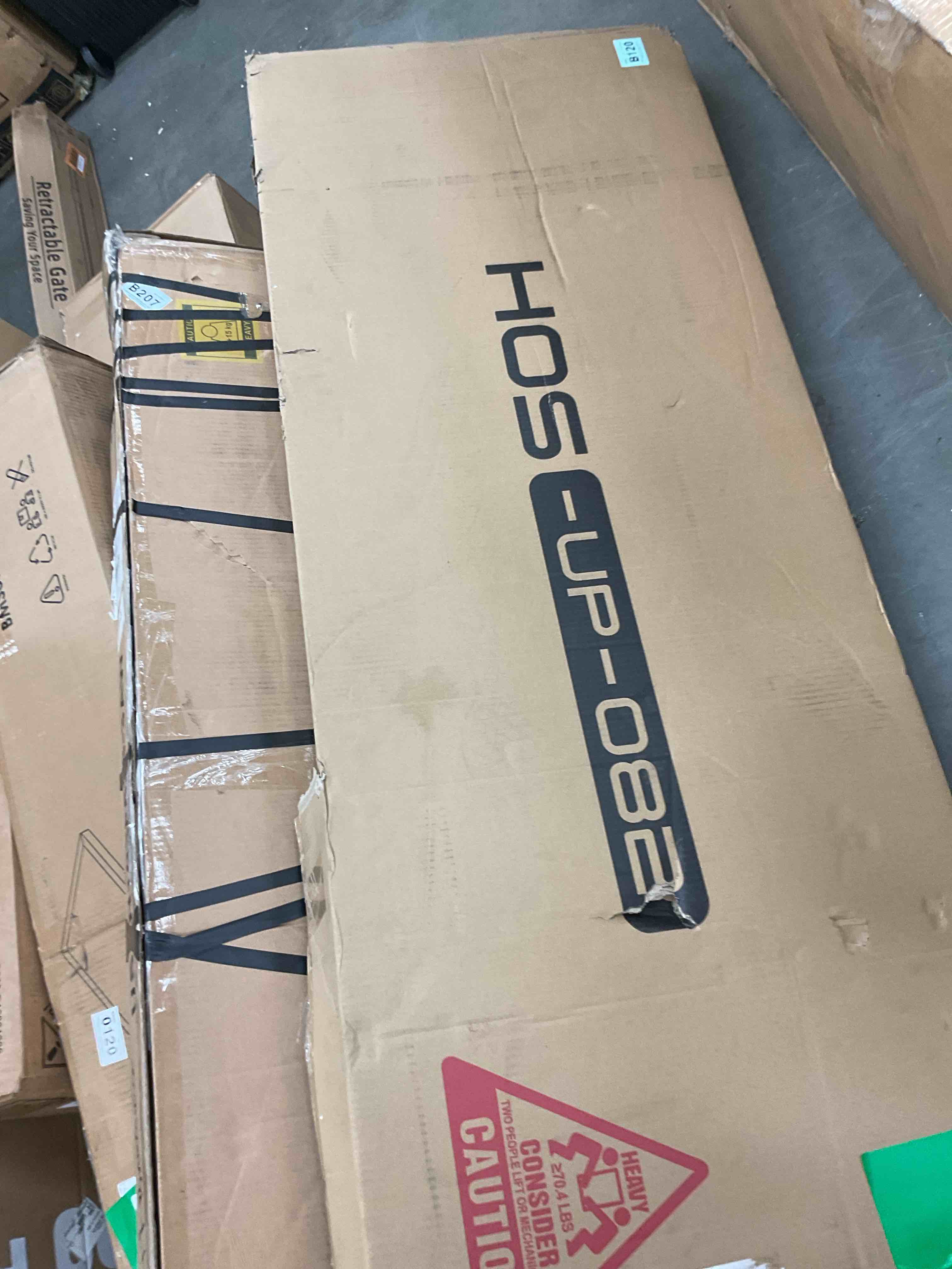 Homfa Queen Bed Frame Curved Button Tufted Platform Bed Frame Linen