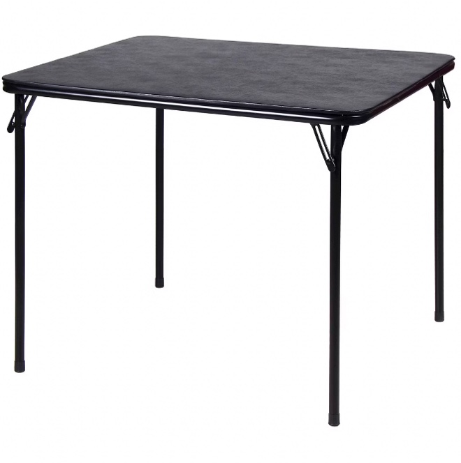 Peakform 34"x 34" Folding Card Table Black