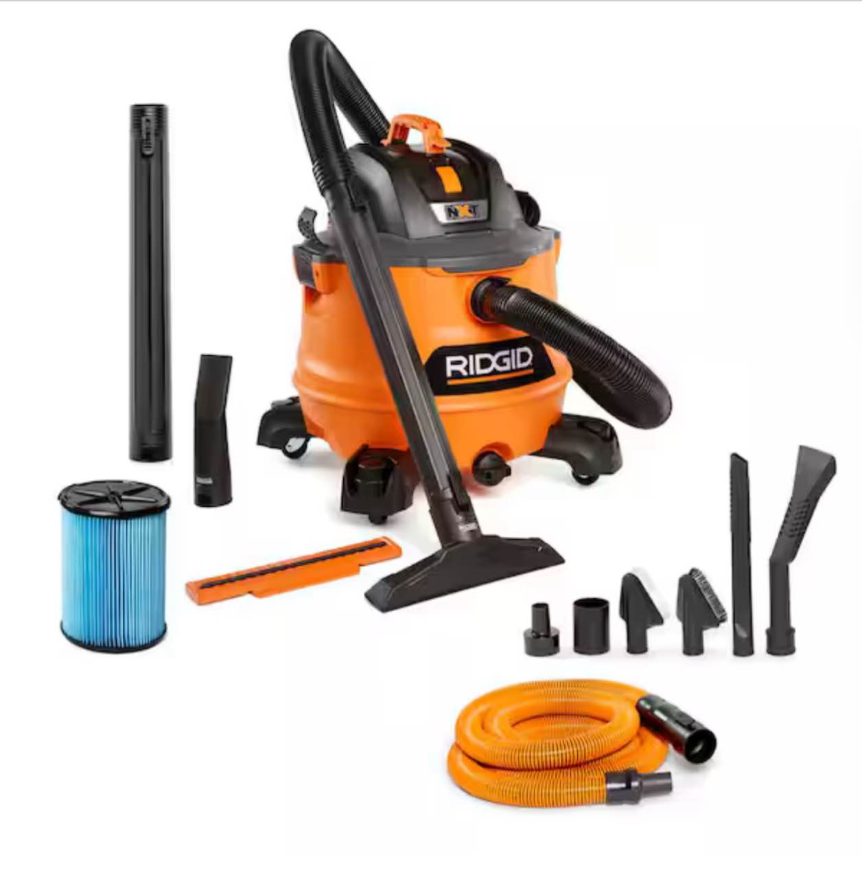 RIDGID HD1401 14 Gal. 6.0-Peak HP NXT Wet Dry Vacuum  Oranges/Peaches