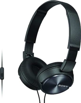Sony - ZX Series Wired On-Ear Headphones - Black