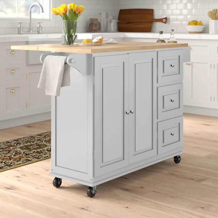Hardiman Solid Wood Kitchen Cart