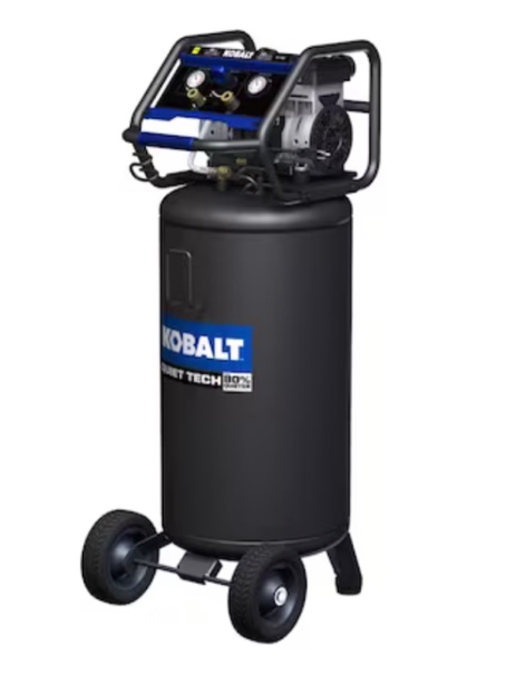 Kobalt QUIET TECH 26-Gallons Portable 150 Psi Vertical Quiet Air Compressor