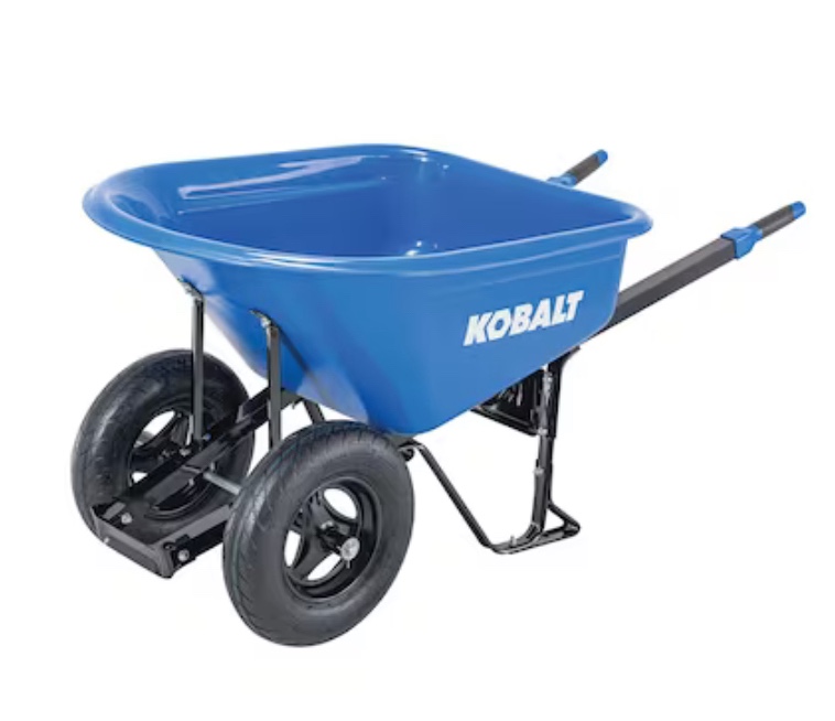 Kobalt 7-cu ft High-density Poly Wheelbarrow