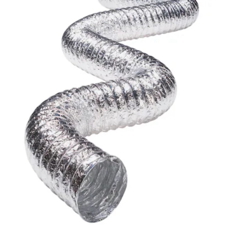 Deflecto 4-in x 8ft  Aluminum Flexible Duct