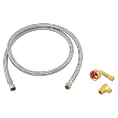 EASTMAN 4-ft 3/8-in Pipe Thread Inlet x 3/4-in Pipe Thread Outlet Braided Stainless Steel 