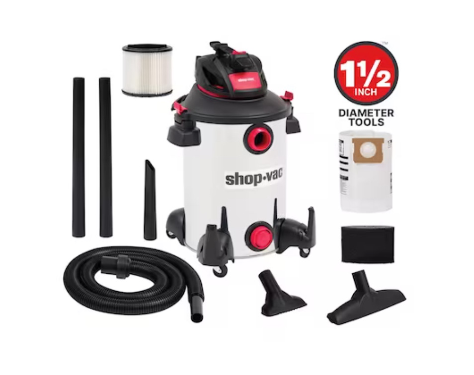 Shop-Vac 12-Gallons 6-HP Corded Wet/Dry Shop Vacuum with Accessories Included