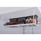 Adjustable Height Garage Overhead Ceiling Storage Rack in White (42 in. H x 96 in. W x 32 in. D) by Husky