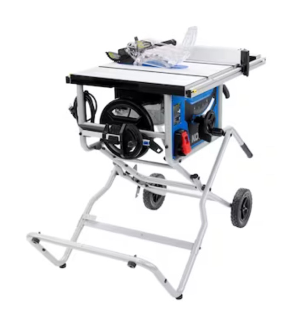 Kobalt 10-in 15-Amp 120-Volt Corded Portable Jobsite Table Saw with Gravity Rise Stand