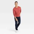 Goodfellow Men’s Long Sleeve Sweater, Clay Pot, Size XXL