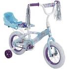 Disney Frozen 12-Inch Girls Bike with Doll Carrier by Huffy, Blue Orchid