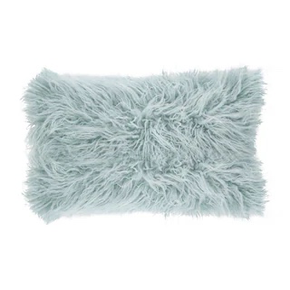 Mongolian Shaggy Faux Fur Throw Pillow 