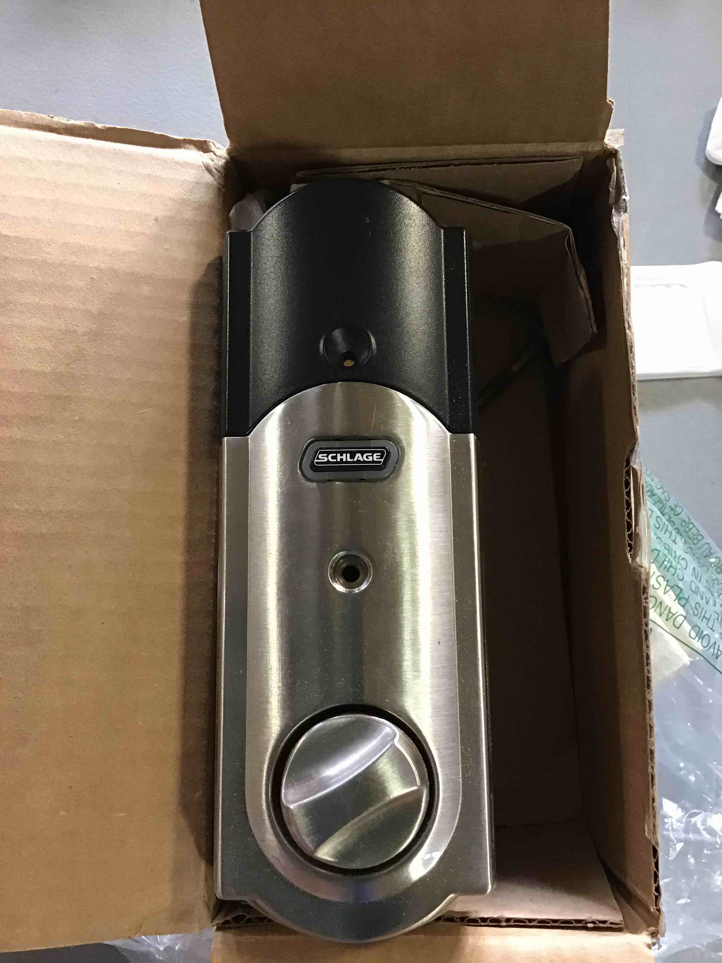 SCHLAGE BE469ZP CAM 716 SCHLAGE Connect Smart Deadbolt With Alarm Inbuilt Camelot Trim In Aged Bronze